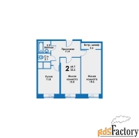 2 - комн.  квартира, 65.5 м², 5/8 эт.
