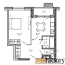 1 - комн.  квартира, 34.9 м², 10/17 эт.