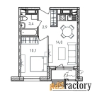 1 - комн.  квартира, 31.5 м², 9/17 эт.