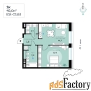 1 - комн.  квартира, 48 м², 1/11 эт.