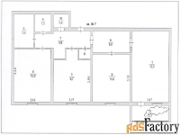 3 - комн.  квартира, 68.3 м², 1/2 эт.