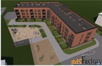 1 - комн.  квартира, 46.46 м², 2/3 эт.