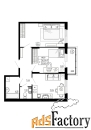 2 - комн.  квартира, 59.02 м², 4/4 эт.