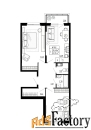 2 - комн.  квартира, 61.95 м², 4/4 эт.