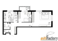 2 - комн.  квартира, 61.9 м², 4/4 эт.