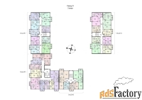 2 - комн.  квартира, 59.05 м², 3/4 эт.