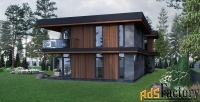 коттедж 440 м² на участке 20 сот.