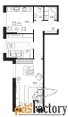 2 - комн.  квартира, 61.58 м², 1/4 эт.