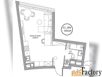 1 - комн.  квартира, 34.6 м², 9/10 эт.