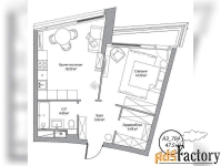 1 - комн.  квартира, 47.5 м², 7/10 эт.