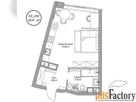 1 - комн.  квартира, 35.8 м², 2/10 эт.