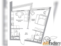 1 - комн.  квартира, 47 м², 8/10 эт.