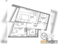 1 - комн.  квартира, 57.9 м², 4/10 эт.