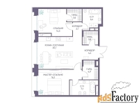 2 - комн.  квартира, 87.9 м², 2/9 эт.