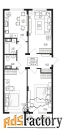 3 - комн.  квартира, 81.1 м², 2/4 эт.