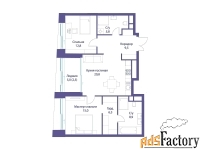 2 - комн.  квартира, 81.6 м², 11/16 эт.