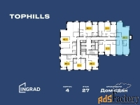 3 - комн.  квартира, 97.9 м², 27/27 эт.