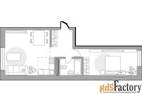 2 - комн.  квартира, 60.8 м², 15/19 эт.