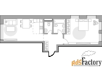 2 - комн.  квартира, 60.2 м², 10/19 эт.
