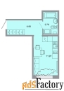 1 - комн.  квартира, 21.7 м², 1/15 эт.