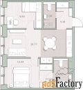2 - комн.  квартира, 55.47 м², 2/12 эт.