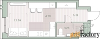 1 - комн.  квартира, 25.12 м², 7/30 эт.