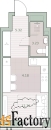 1 - комн.  квартира, 25.12 м², 10/30 эт.