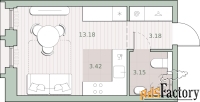 1 - комн.  квартира, 22.93 м², 15/44 эт.