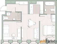 2 - комн.  квартира, 53.42 м², 10/44 эт.