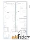 2 - комн.  квартира, 59.1 м², 12/16 эт.
