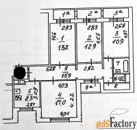 4 - комн.  квартира, 88.5 м², 3/14 эт.