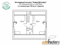 дом 143 м² на участке 6 сот.