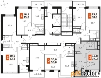 1 - комн.  квартира, 34.1 м², 21/22 эт.
