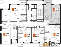1 - комн.  квартира, 38.9 м², 19/22 эт.