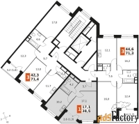 1 - комн.  квартира, 38.4 м², 4/9 эт.