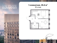 1 - комн.  квартира, 35.4 м², 18/23 эт.
