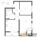 2 - комн.  квартира, 49.4 м², 1/32 эт.