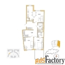 2 - комн.  квартира, 71.7 м², 1/8 эт.