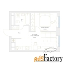 2 - комн.  квартира, 36.8 м², 5/23 эт.