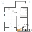 1 - комн.  квартира, 46.6 м², 2/32 эт.