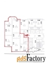 4 - комн.  квартира, 92.6 м², 3/17 эт.