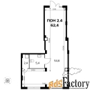 офисное помещение, 62.3 м²