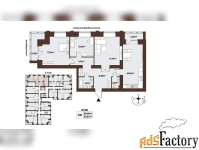 3 - комн.  квартира, 89.9 м², 3/8 эт.