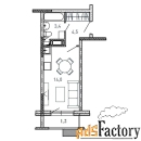 1 - комн.  квартира, 23.1 м², 11/17 эт.