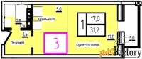1 - комн.  квартира, 31.2 м², 2/12 эт.