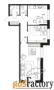 2 - комн.  квартира, 61.92 м², 1/4 эт.