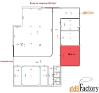 торговое помещение, 60.5 м²