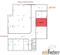 торговое помещение, 60.5 м²