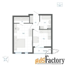 1 - комн.  квартира, 42.6 м², 18/32 эт.