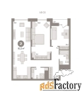 2 - комн.  квартира, 91.49 м², 6/15 эт.